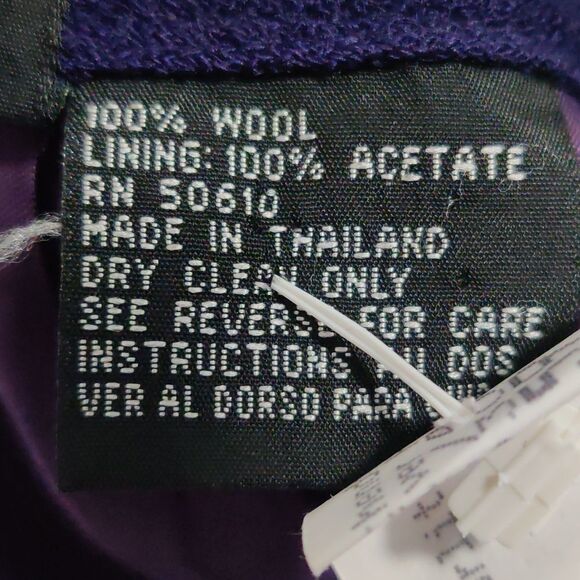 ✔️Purple Wool Pencil Skirt - Picture 3 of 4